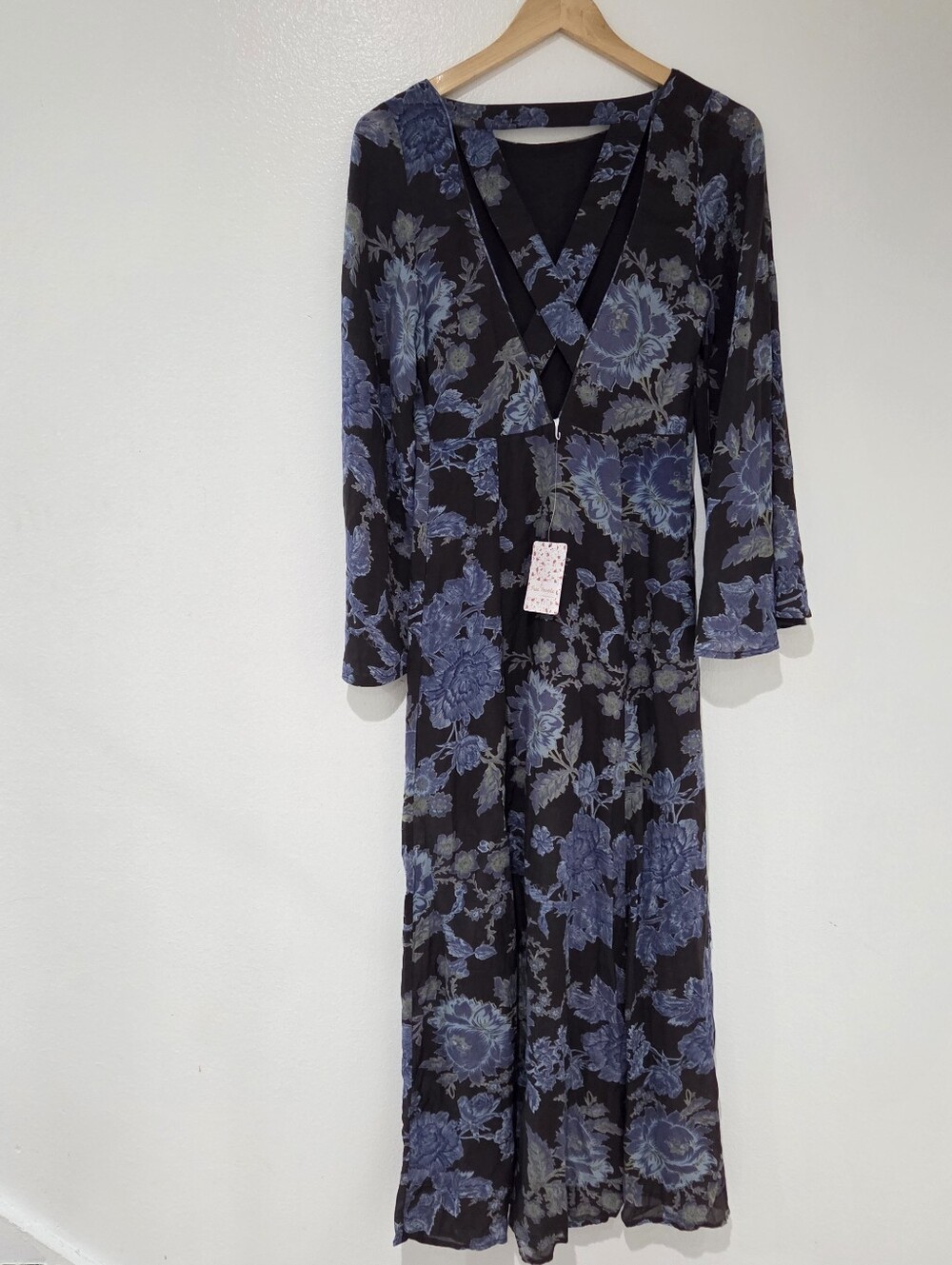 Free People Melrose Floral Printed Bell Sleeves Maxi Dress - Picture 4 of 9